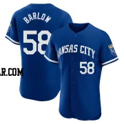 Scott Barlow Men's Kansas City Royals Royal Authentic 2022 Alternate Jersey