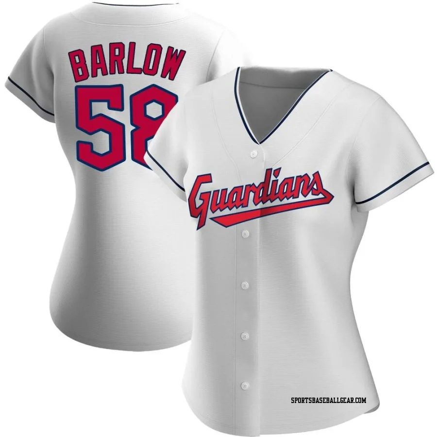 Scott Barlow Women's Cleveland Guardians White Authentic Home Jersey