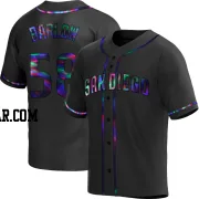 Scott Barlow Youth San Diego Padres Black Holographic Replica Alternate Jersey