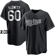 Scott Blewett Men's Minnesota Twins Black/White Replica Jersey