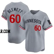 Scott Blewett Men's Minnesota Twins Gray Limited Road Jersey