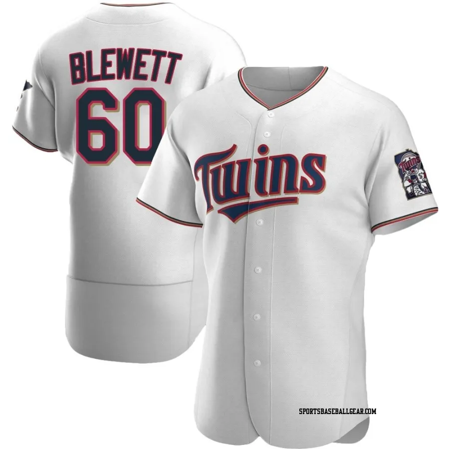 Scott Blewett Men's Minnesota Twins White Authentic Home Jersey