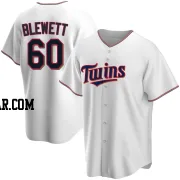 Scott Blewett Men's Minnesota Twins White Replica Home Jersey