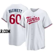 Scott Blewett Men's Minnesota Twins White Replica Home Jersey