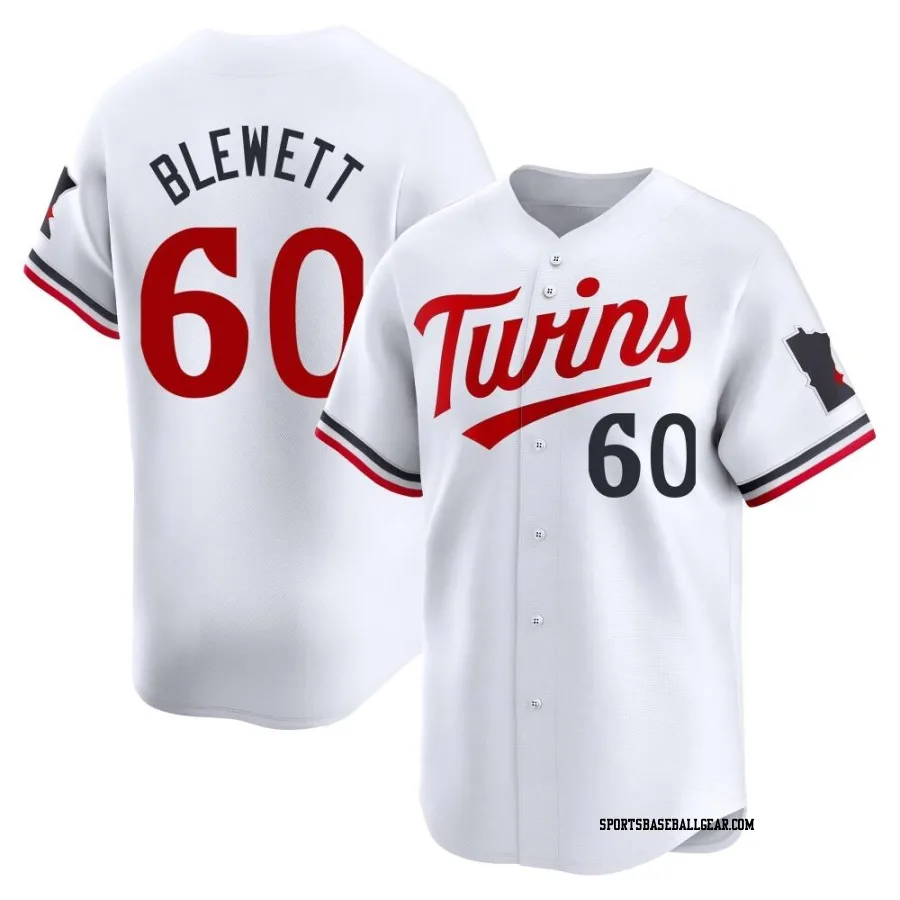 Scott Blewett Youth Minnesota Twins White Limited Home Jersey