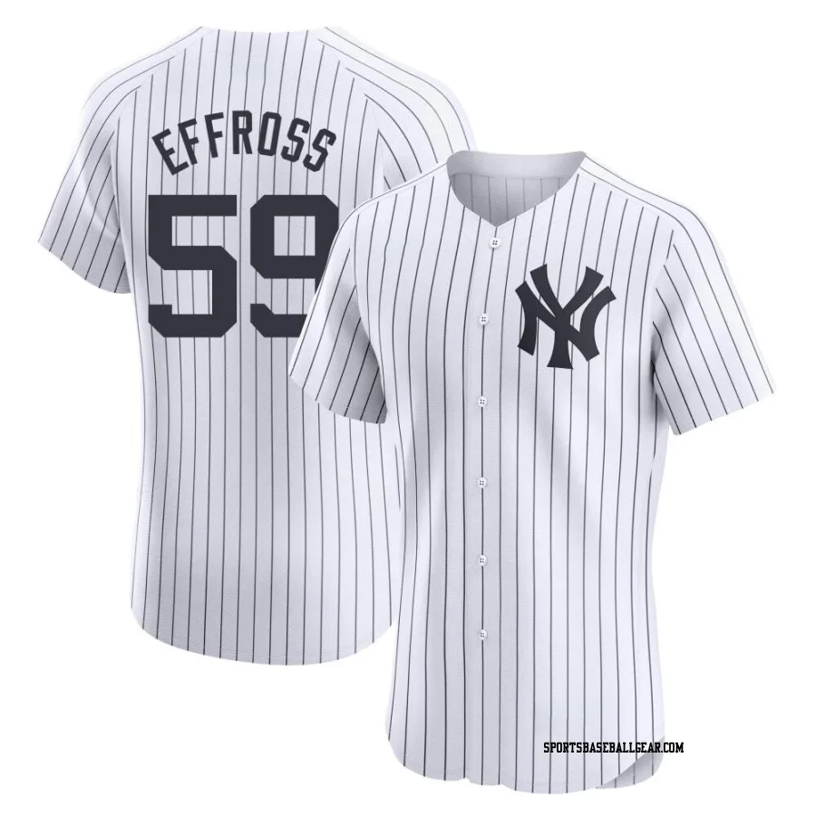 Scott Effross Men's New York Yankees White Elite Home Jersey