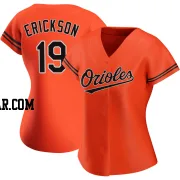 Scott Erickson Women's Baltimore Orioles Orange Authentic Alternate Jersey