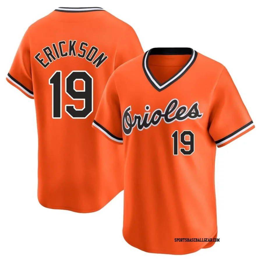 Scott Erickson Youth Baltimore Orioles Orange Limited Cooperstown Collection Jersey