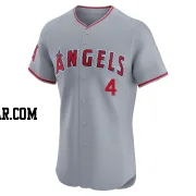 Scott Kingery Men's Los Angeles Angels Gray Elite Road Jersey