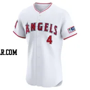 Scott Kingery Men's Los Angeles Angels White Elite Home Patch Jersey