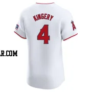 Scott Kingery Men's Los Angeles Angels White Elite Home Patch Jersey