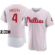 Scott Kingery Men's Philadelphia Phillies White Authentic 2022 World Series Home Jersey