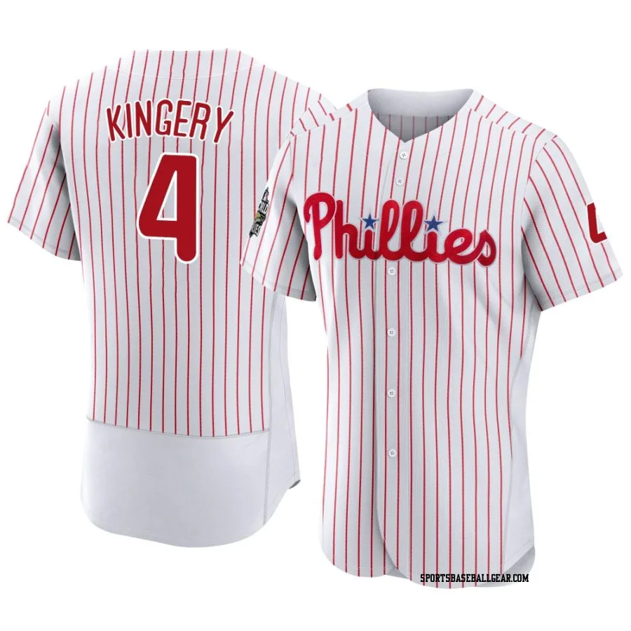 Scott Kingery Men's Philadelphia Phillies White Authentic 2022 World Series Home Jersey