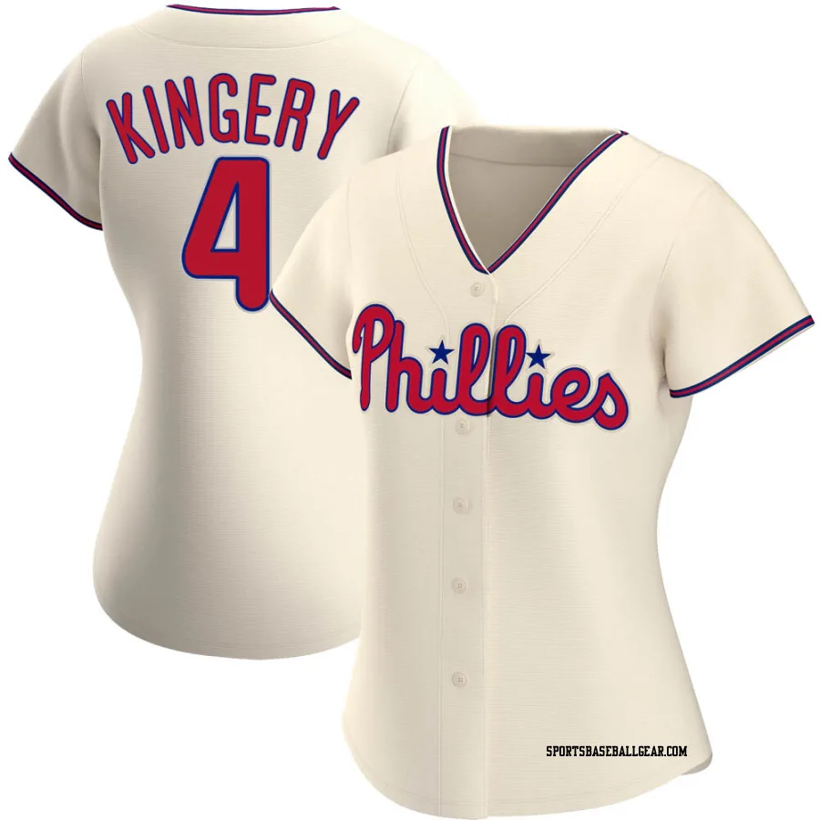 Scott Kingery Women's Philadelphia Phillies Cream Authentic Alternate Jersey