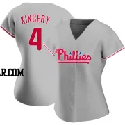 Scott Kingery Women's Philadelphia Phillies Gray Authentic Road Jersey