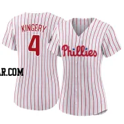 Scott Kingery Women's Philadelphia Phillies White Authentic 2022 World Series Home Jersey