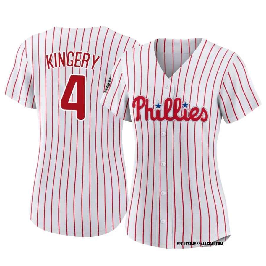 Scott Kingery Women's Philadelphia Phillies White Authentic 2022 World Series Home Jersey