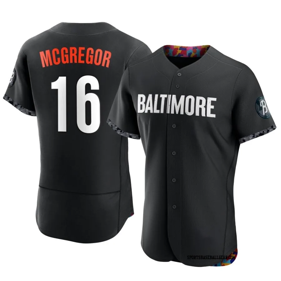 Scott Mcgregor Men's Baltimore Orioles Black Authentic 2023 City Connect Jersey