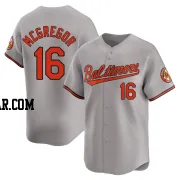 Scott Mcgregor Youth Baltimore Orioles Gray Limited Road Jersey