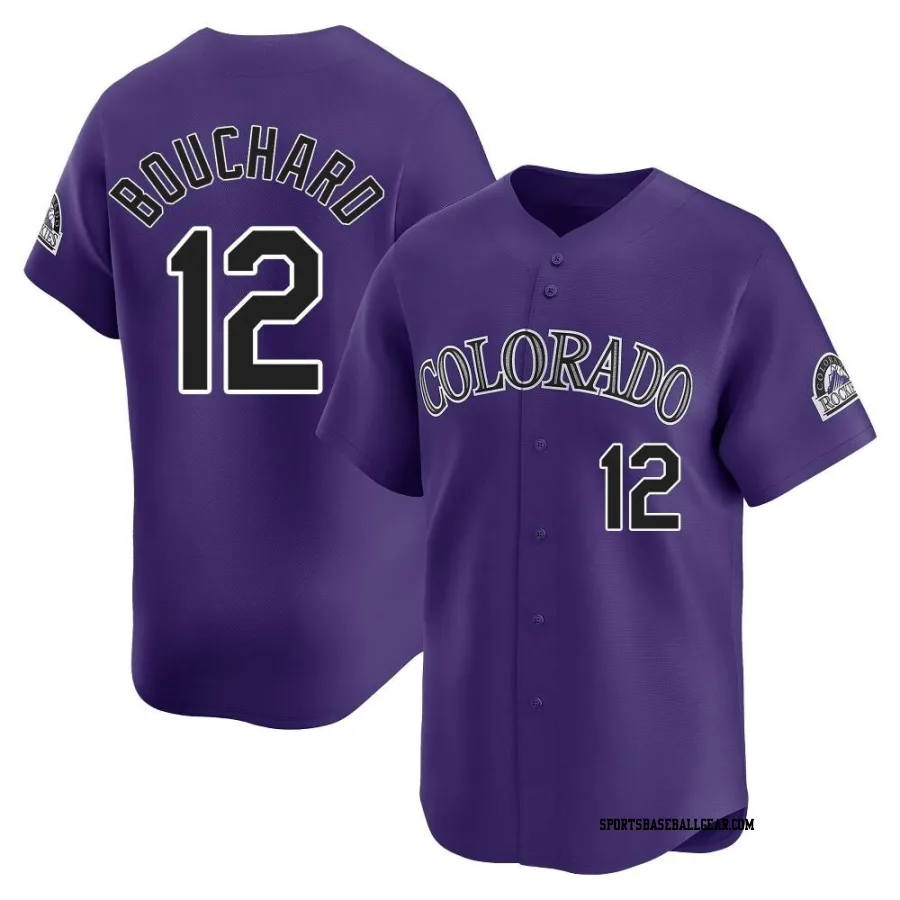 Sean Bouchard Men's Colorado Rockies Purple Limited Alternate Jersey