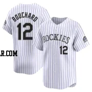 Sean Bouchard Men's Colorado Rockies White Limited Home Jersey