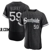 Sean Burke Men's Chicago White Sox Black Authentic 2021 City Connect Jersey