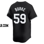 Sean Burke Men's Chicago White Sox Black Limited Alternate Jersey