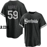 Sean Burke Men's Chicago White Sox Black Replica 2021 City Connect Jersey