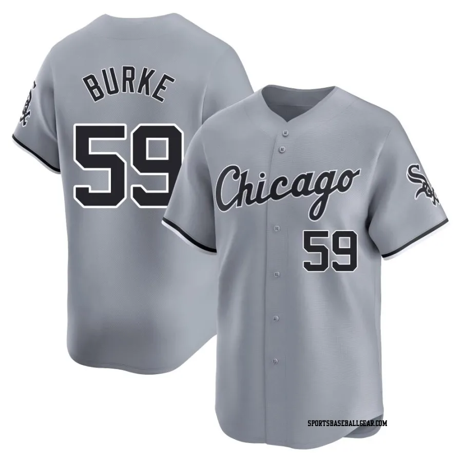 Sean Burke Men's Chicago White Sox Gray Limited Road Jersey