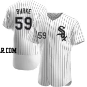 Sean Burke Men's Chicago White Sox White Authentic Home Jersey