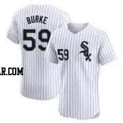 Sean Burke Men's Chicago White Sox White Elite Home Jersey