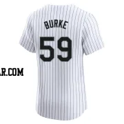 Sean Burke Men's Chicago White Sox White Elite Home Jersey