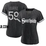 Sean Burke Women's Chicago White Sox Black Authentic 2021 City Connect Jersey