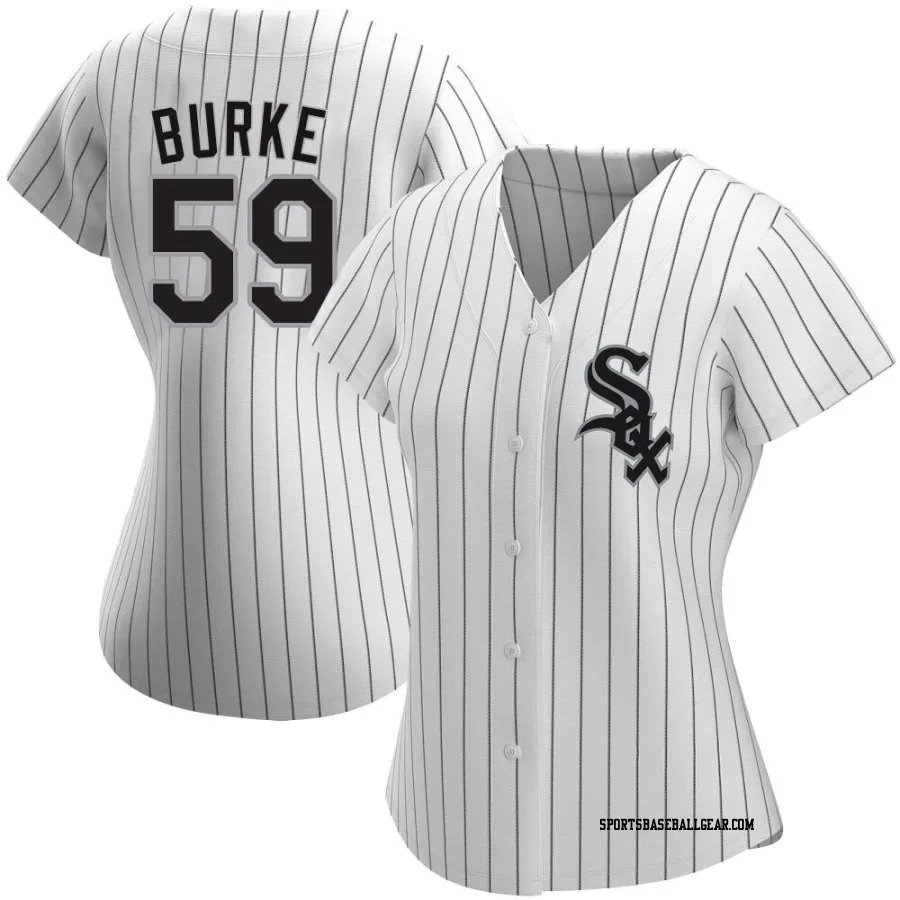 Sean Burke Women's Chicago White Sox White Authentic Home Jersey