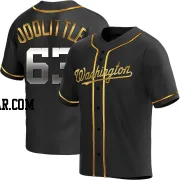 Sean Doolittle Men's Washington Nationals Black Golden Replica Alternate Jersey