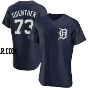 Sean Guenther Men's Detroit Tigers Navy Authentic Alternate Jersey