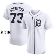 Sean Guenther Men's Detroit Tigers White Elite Home Patch Jersey