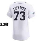 Sean Guenther Men's Detroit Tigers White Elite Home Patch Jersey