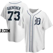 Sean Guenther Men's Detroit Tigers White Replica Home Jersey