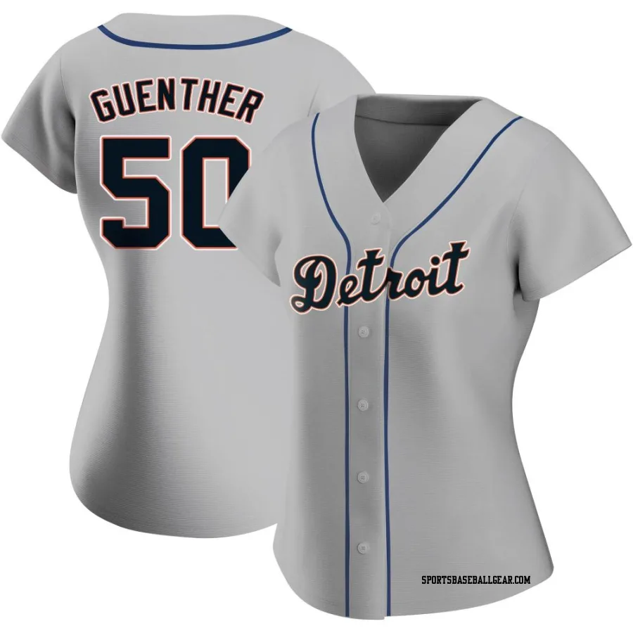 Sean Guenther Women's Detroit Tigers Gray Authentic Road Jersey