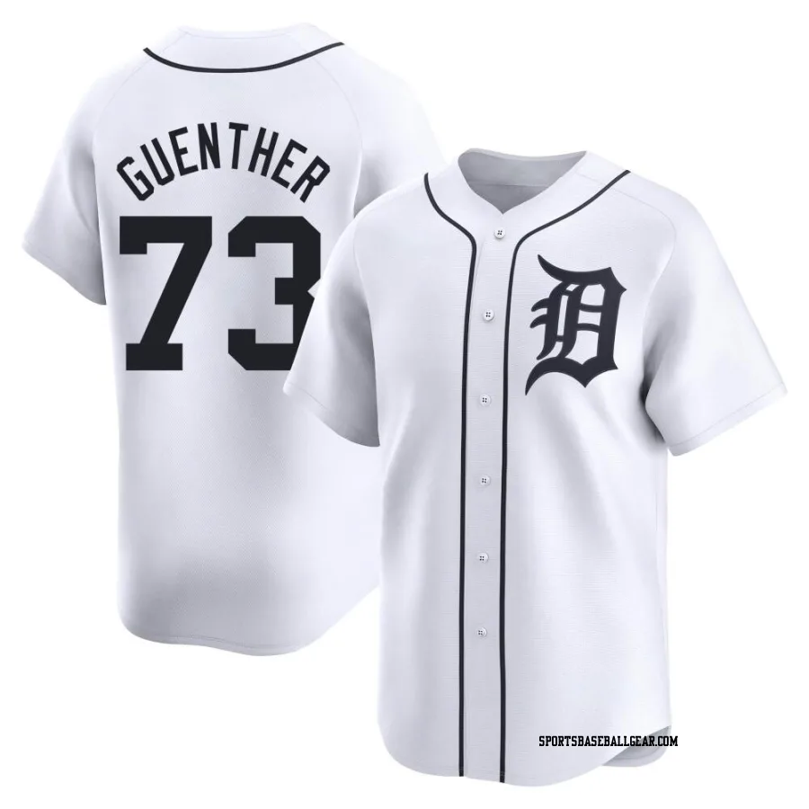 Sean Guenther Youth Detroit Tigers White Limited Home Jersey