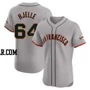 Sean Hjelle Men's San Francisco Giants Gray Elite Road Jersey