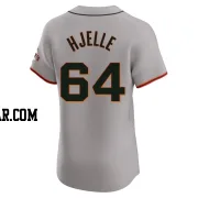 Sean Hjelle Men's San Francisco Giants Gray Elite Road Jersey