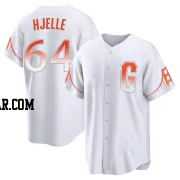 Sean Hjelle Men's San Francisco Giants White Replica 2021 City Connect Jersey