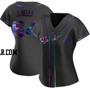 Sean Hjelle Women's San Francisco Giants Black Holographic Replica Alternate Jersey