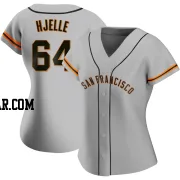 Sean Hjelle Women's San Francisco Giants Gray Authentic Road Jersey