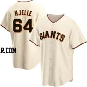 Sean Hjelle Youth San Francisco Giants Cream Replica Home Jersey