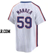 Sean Manaea Men's New York Mets White Limited Cooperstown Collection Jersey