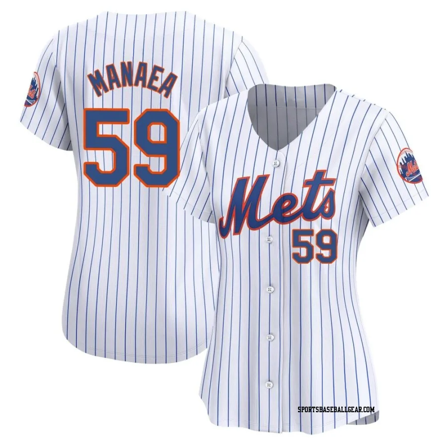 Sean Manaea Women's New York Mets White Limited Home Jersey