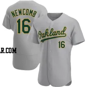 Sean Newcomb Men's Oakland Athletics Gray Authentic Road Jersey